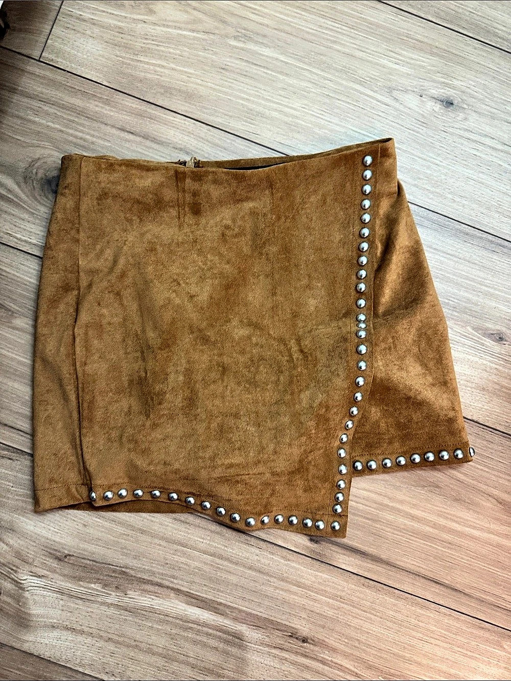 Lucky & Blessed Studded Brown Skort